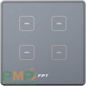 Công tắc cảm ứng Hera gray vuông 4 nút Công tắc cảm ứng Hera gray vuông 4 nút