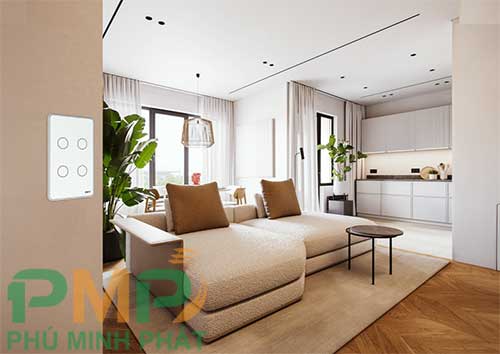 Lắp đặt công tắc thông minh Leto cho phòng khách Lắp đặt công tắc thông minh Leto cho phòng khách