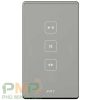 Công tắc điều khiển rèm cửa Dark Gray chữ nhật Zigbee FPT Smart Home