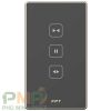 Công tắc điều khiển rèm cửa đen chữ nhật Zigbee FPT Smart Home