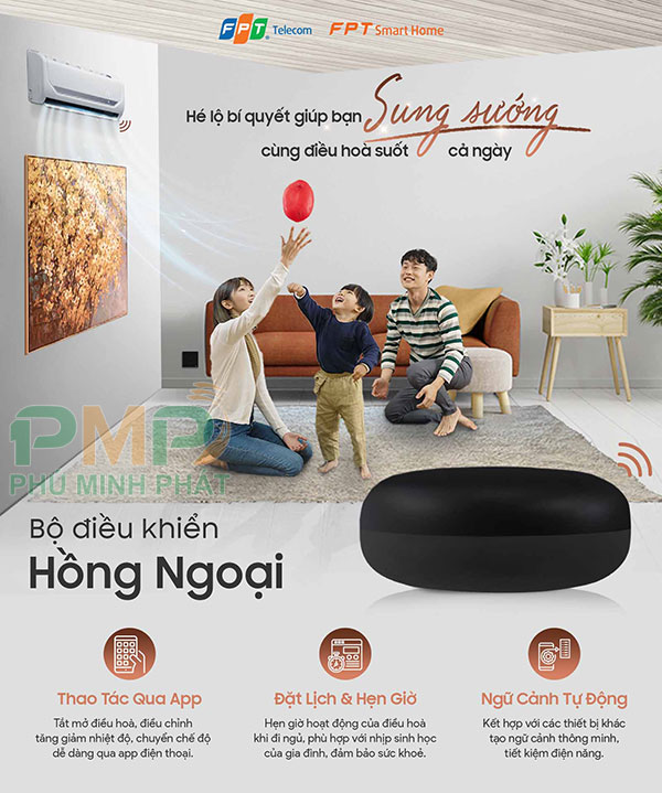 Điều khiển điều hòa bằng bộ điều khiển hồng ngoại FPT