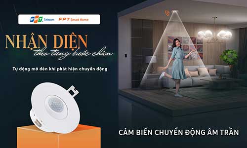 Lắp đặt cảm biến chuyển động âm trần cho phòng khách Lắp đặt cảm biến chuyển động âm trần cho phòng khách