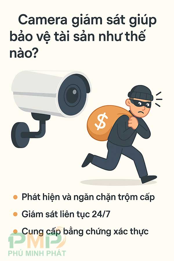 Camera giám sát giúp bảo vệ tài sản như thế nào Camera giám sát giúp bảo vệ tài sản như thế nào