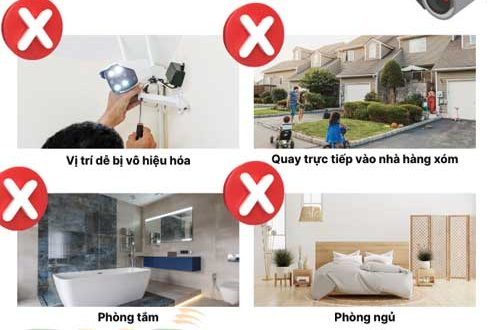 Những vị trí không nên lắp đặt camera giám sát