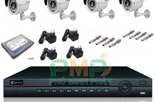 Bộ sản phẩm camera Analog đầy đủ