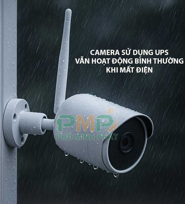 Camera kết noosu UPS hoạt động bình thường khi mất điện Camera kết noosu UPS hoạt động bình thường khi mất điện