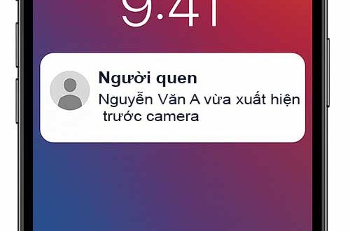 Camera thông báo phát hiện chuyển động trên smart phone