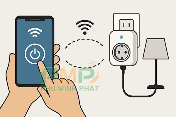 Điều khiển ổ cắm thông minh bằng điện thoại Điều khiển ổ cắm thông minh bằng điện thoại