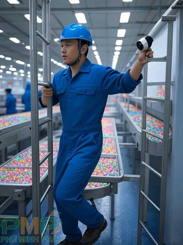 Lắp đặt camera cho xưởng sản xuất bánh kẹo