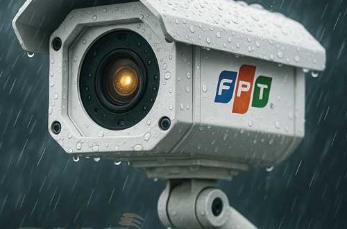 Lắp đặt camera chống nước FPT ngoài trời