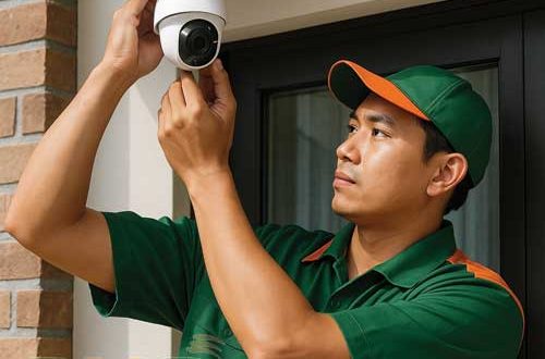Lắp đặt camera giám sát trước cửa nhà