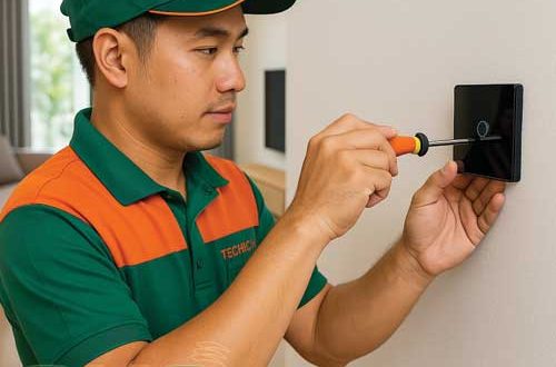 Lắp đặt công tắc cảm ứng smarthome cho gia đình