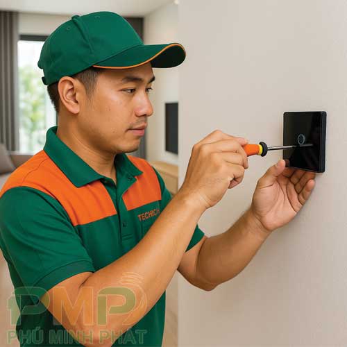 Lắp đặt công tắc cảm ứng smarthome cho gia đình
