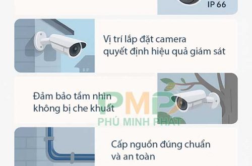 Lưu ý khi lắp đặt camera ngoài trời