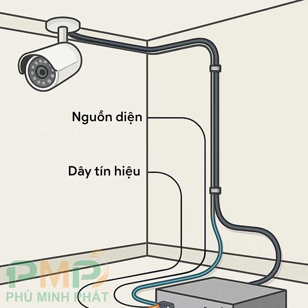 Sơ đồ đi dây camera an ninh