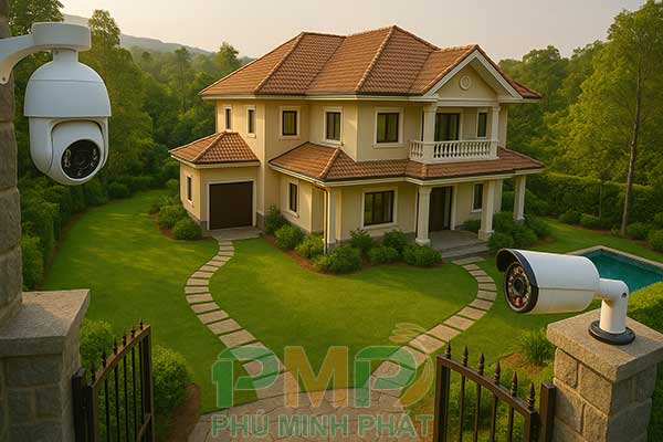 Lắp đặt camera giám sát cho biệt thự