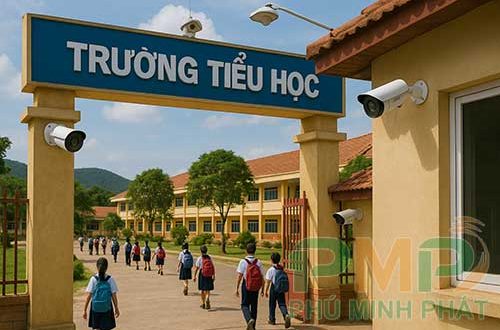 Lắp đặt camera giám sát cho trường tiểu học Đức Trọng Lâm Đồng