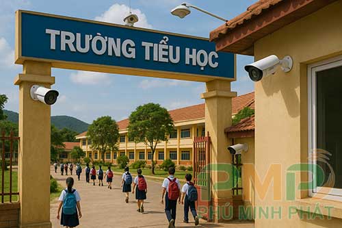 Lắp đặt camera giám sát cho trường tiểu học Đức Trọng Lâm Đồng