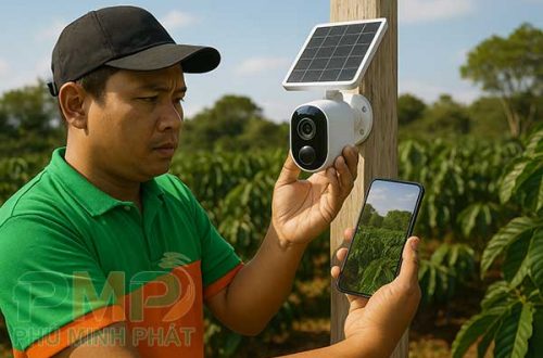 Lắp đặt camera dùng pin năng lượng mặt trời
