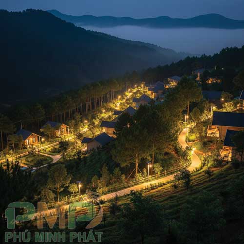 Lắp đặt đèn năng lượng mặt trời cho khu nghỉ dưỡng Lắp đặt đèn năng lượng mặt trời cho khu nghỉ dưỡng