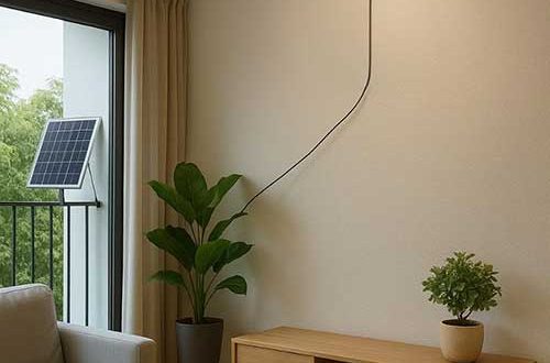 Lắp đặt đèn năng lượng mặt trời trong nhà