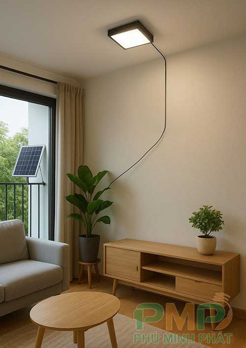 Lắp đặt đèn năng lượng mặt trời trong nhà