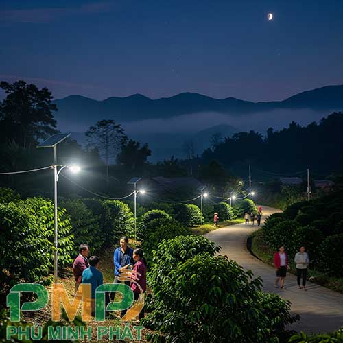 Người dân Lâm Đồng đánh giá đèn năng lượng mặt trời Người dân Lâm Đồng đánh giá đèn năng lượng mặt trời