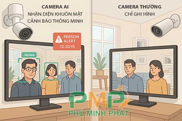 So sánh camera an ninh AI và camera thường So sánh camera an ninh AI và camera thường