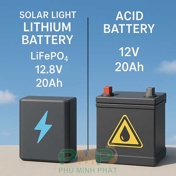 So sánh pin Lithium và pin axit