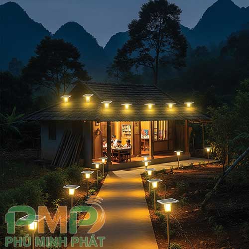 Ứng dụng đèn năng lượng mặt trời ở vùng sâu vùng xa Ứng dụng đèn năng lượng mặt trời ở vùng sâu vùng xa