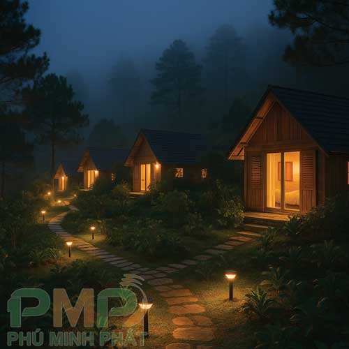 Ứng dụng đèn năng lượng mặt trời trong homestay Ứng dụng đèn năng lượng mặt trời trong homestay