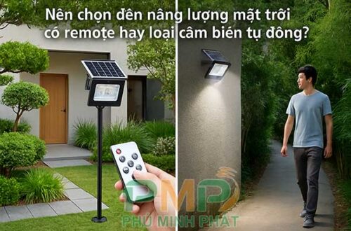 Chọn đèn năng lượng mặt trời có remote hay cảm biến chuyển động