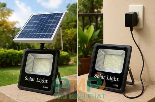 Đèn năng lượng mặt trời sạc bằng nguồn điện trực tiếp