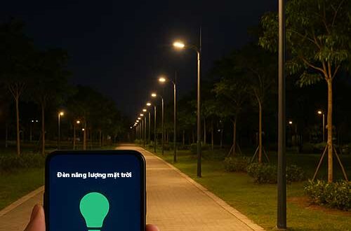 Đèn năng lượng mặt trời tích hợp AI và IOT