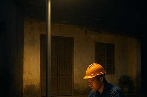 Đèn năng lượng mặt trời tích hợp lưu trữ điện