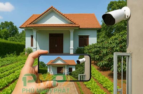Lắp đặt camera giám sát ngoài cổng cho gia đình ở Đức Trọng