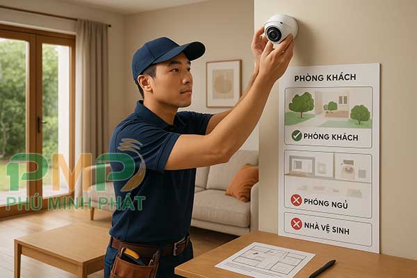 Lắp đặt camera tránh ảnh hưởng đến riêng tư gia đình