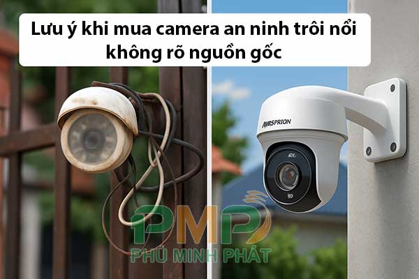Lưu ý khi mua camera an ninh trôi  nổi không rõ nguồn gốc