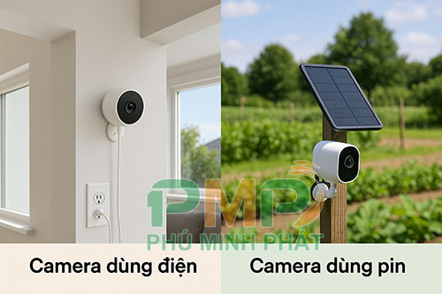 So sánh camera dùng điện và camera dùng pin So sánh camera dùng điện và camera dùng pin