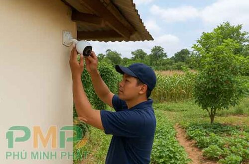 Lắp đặt camera an ninh tại xã Đạ Tẻh 3 Lâm Đồng