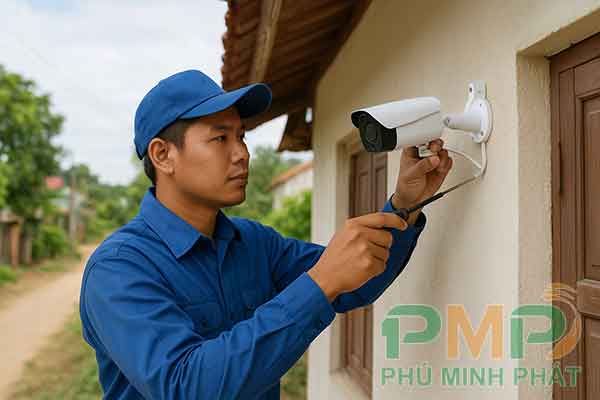 Lắp đặt camera giám sát tại xã Bảo Lâm 4 - Lâm Đồng