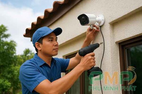 Lắp đặt camera tại xã Đạ Hoai 3 Lâm Đồng