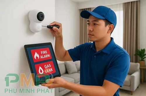 Camera tích hợp báo cháy và cảm biến khí độc
