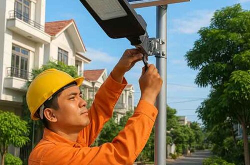 Đèn năng lượng mặt trời Phường 1, Bảo Lộc, Lâm Đồng
