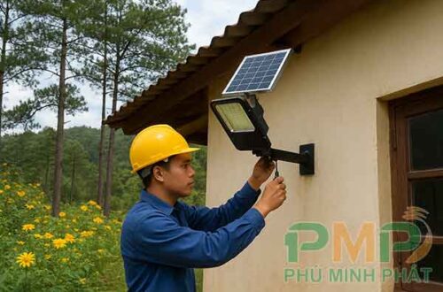 Đèn năng lượng mặt trời phường Cam Ly Đà Lạt