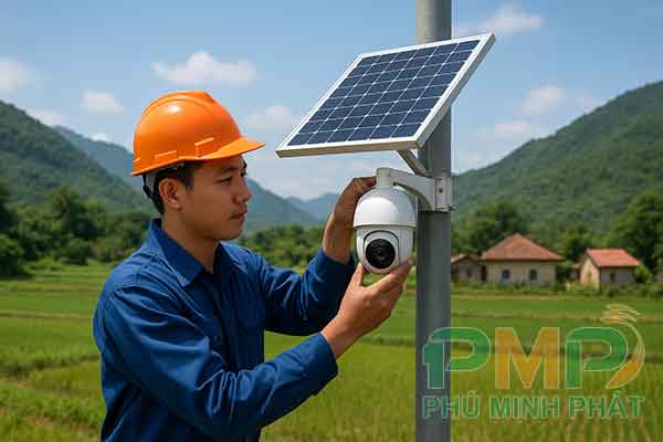 Lắp đặt camera an ninh năng lượng mặt trời Lắp đặt camera an ninh năng lượng mặt trời