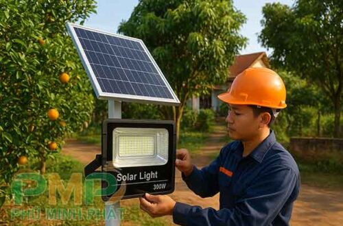 Lắp đặt đèn năng lượng mặt trời xã Đạ Tẻh 3 Lâm Đồng