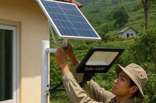 Lắp đặt đèn năng lượng mặt trời xã Bảo Lâm 1 Lâm Đồng