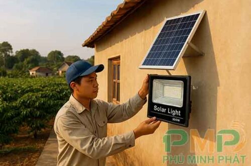 Lắp đặt đèn năng lượng mặt trời xã Gia Hiệp, Di Linh, Lâm Đồng