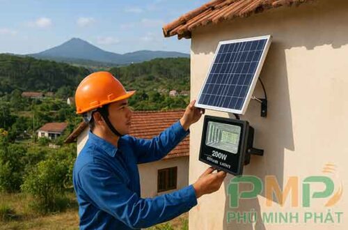 Lắp đặt đèn năng lượng mặt trời xã Lạc Dương Lâm Đồng